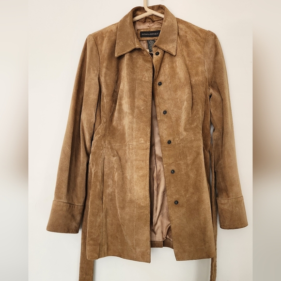 Banana Republic Tan Suede Jacket - Picture 1 of 12